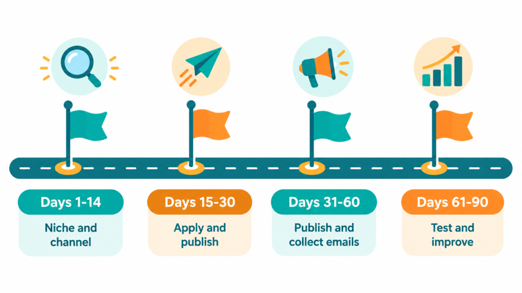 affiliate marketing 90 day roadmap